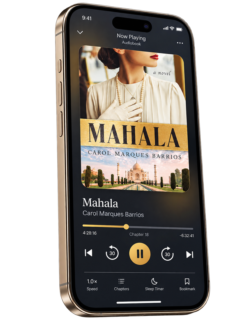 Mahala audiobook on a phone