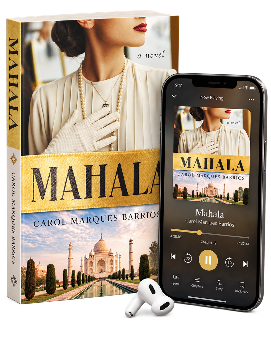 Mahala audiobook with paperback and earphones